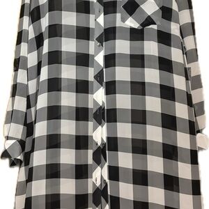 Catherines Monochrome Plaid Shirt